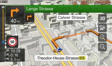 INE-W997E46 - Navigation featuring 3D Maps
