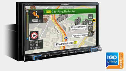 Built-in iGo Primo NextGen Navigation - INE-W710D Built-in iGo Primo NextGen Navigation - INE-W710D