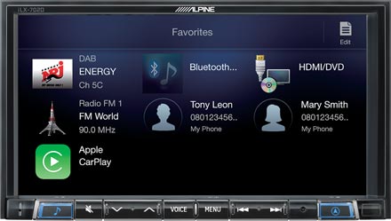 Favourites - Digital Media Receiver iLX-702D