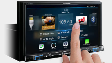 High Resolution WVGA Touch Screen - iLX-702D