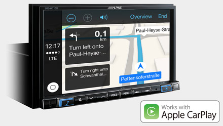 Online Navigation with Apple CarPlay - INE-W710D Online Navigation with Apple CarPlay - INE-W710D