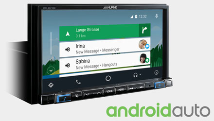 Works with Android Auto - INE-W710D Works with Android Auto - INE-W710D