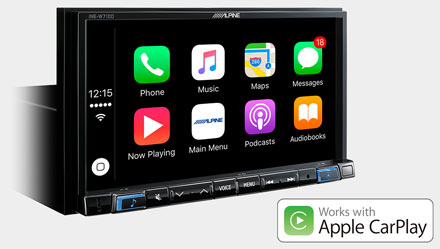 Works with Apple CarPlay - INE-W710D Works with Apple CarPlay - INE-W710D